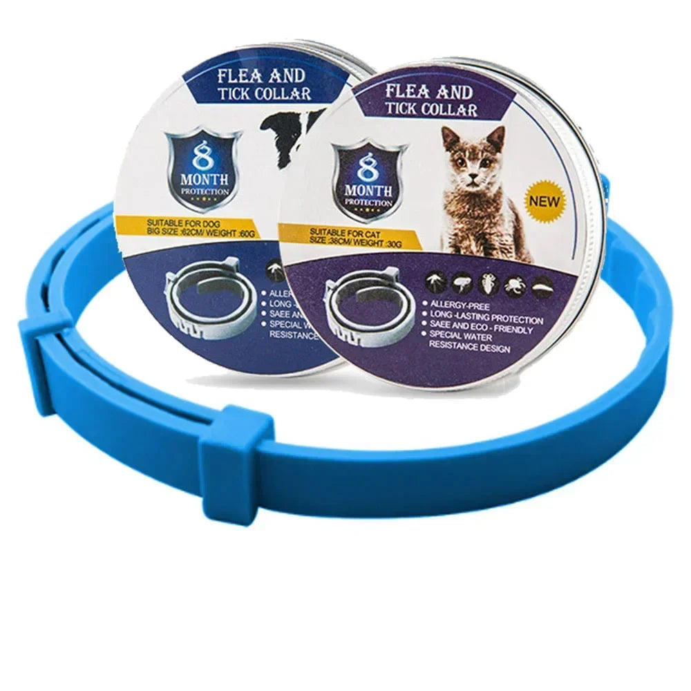 Flea & Tick Defense Collar for Dogs & Cats - Repellent Pet Protection