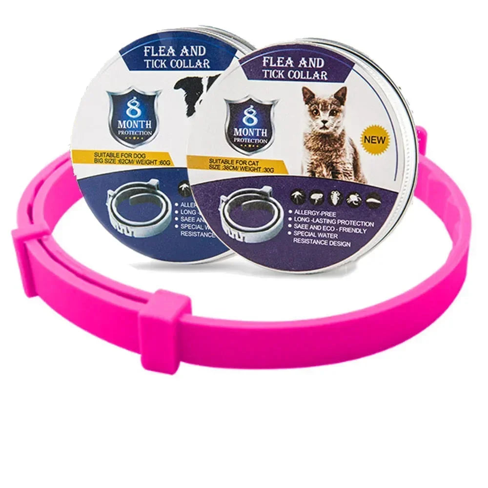 Flea & Tick Defense Collar for Dogs & Cats - Repellent Pet Protection
