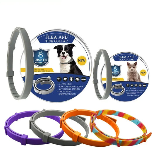 Flea & Tick Defense Collar for Dogs & Cats - Repellent Pet Protection