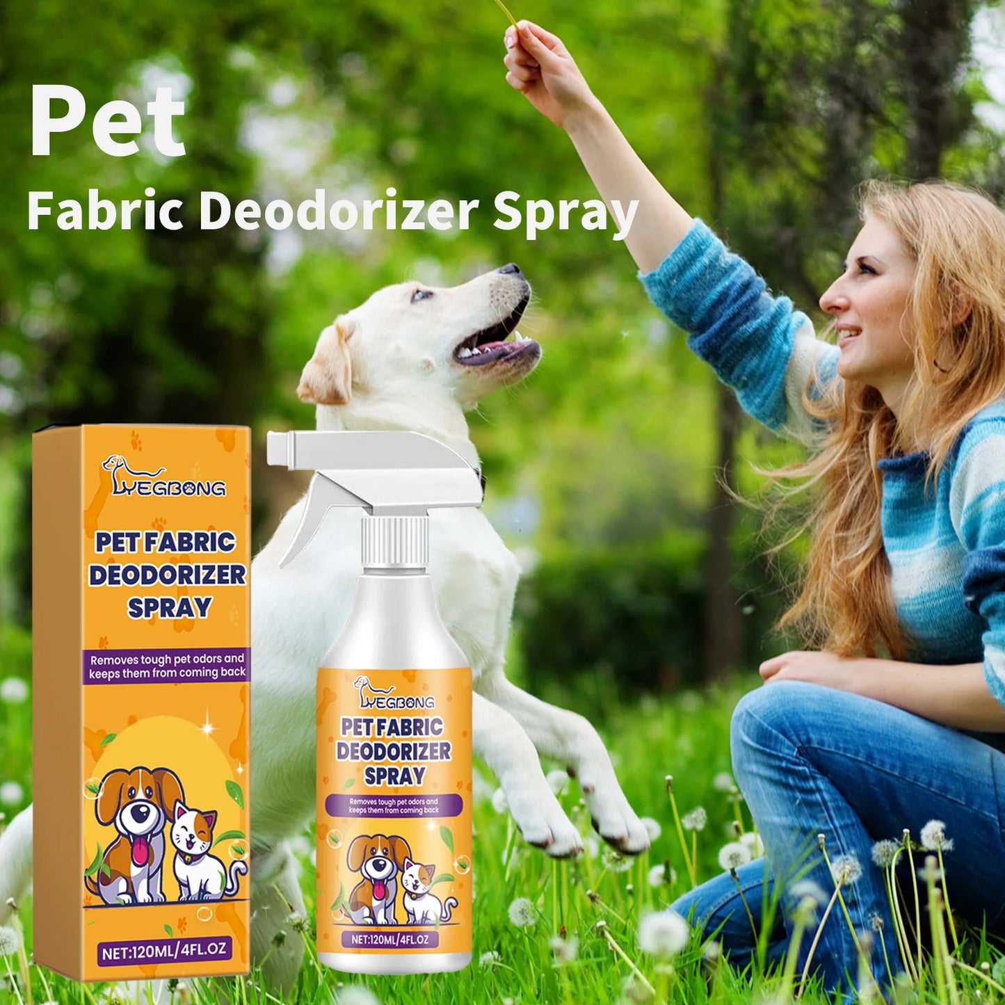 Pet odor Spray, Removes Urine Smell