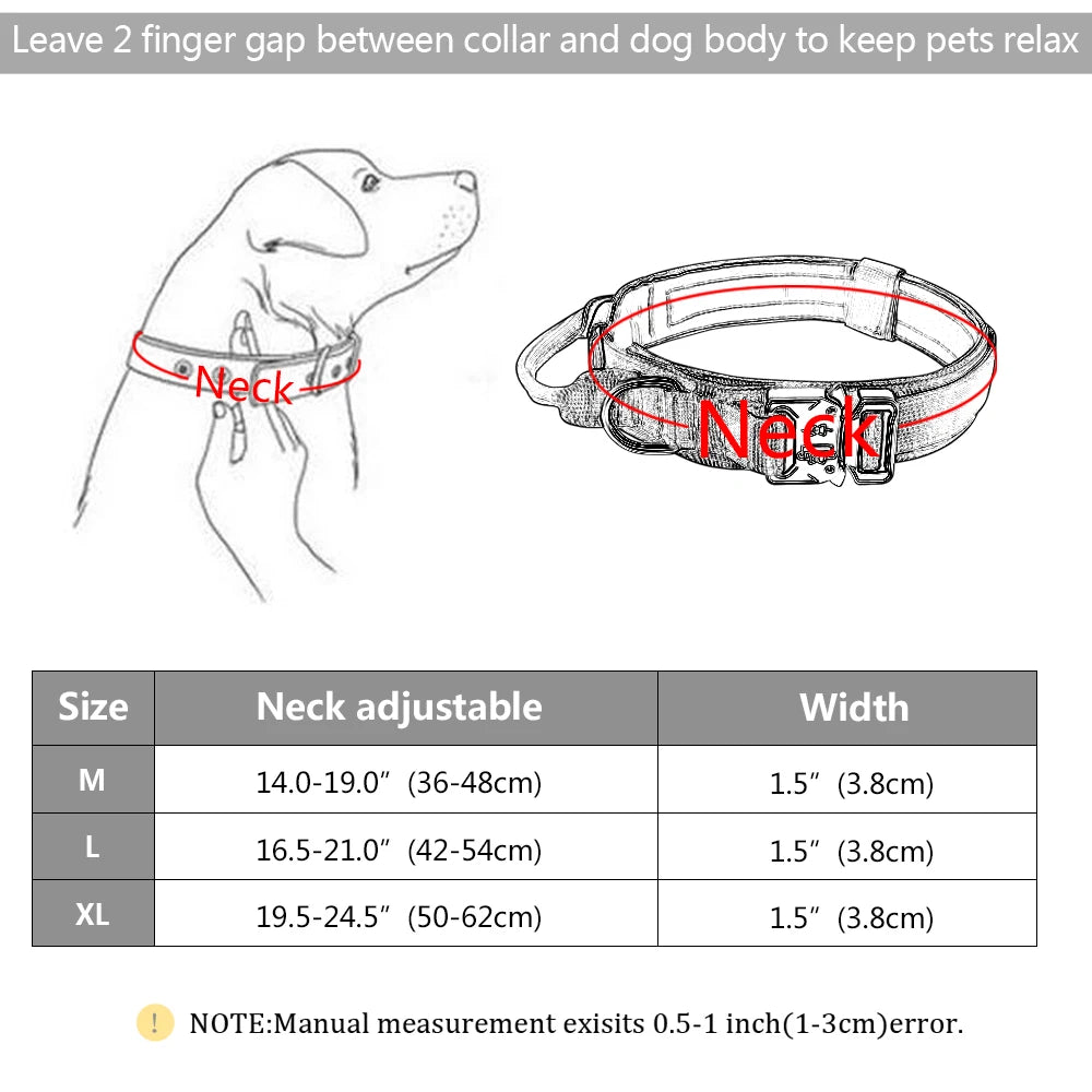 Tactical Military Dog Collar & leash