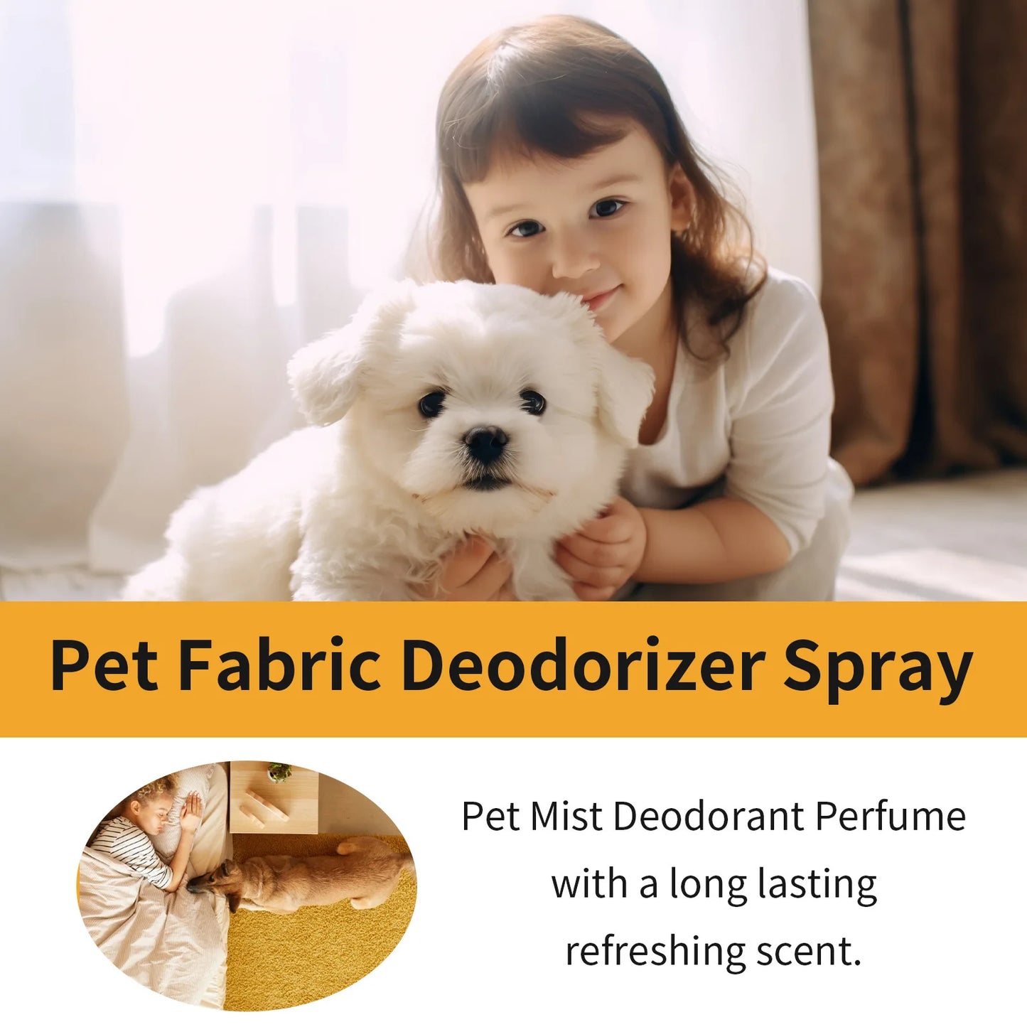 Pet odor Spray, Removes Urine Smell