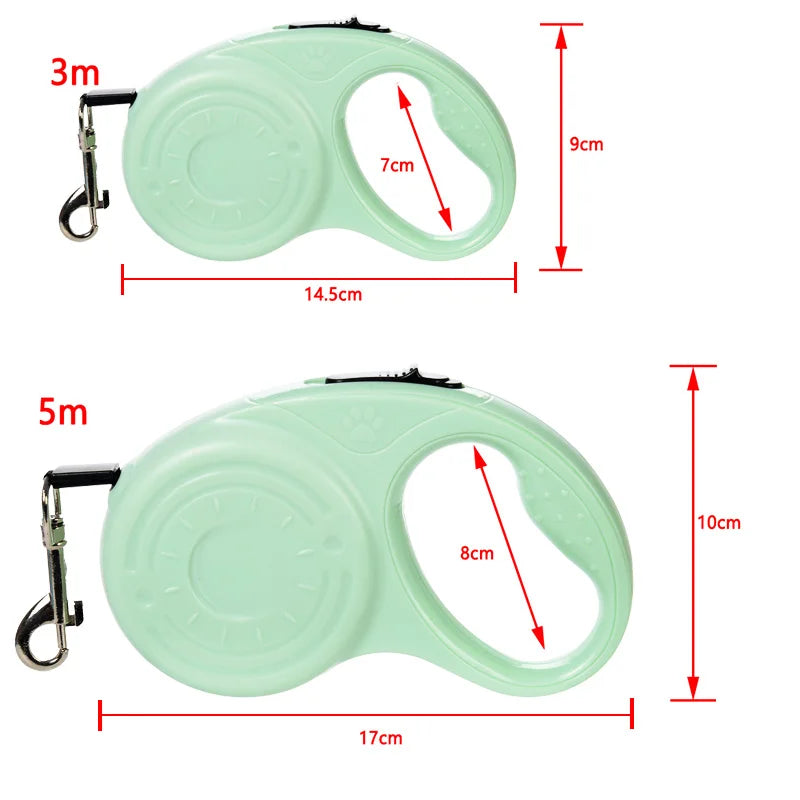 Dog Leash for Small Medium Dogs & Cats 3m 5m Retractable