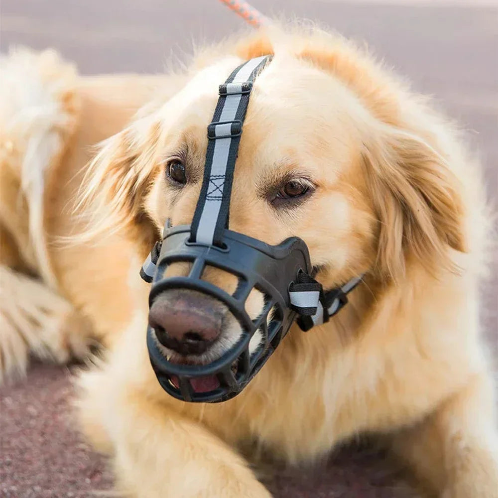 Dog Comfy Breathable Muzzle Guard Against Biting And Barking Medium And Large Dogs