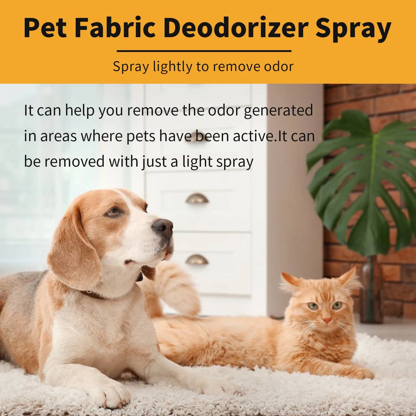 Pet odor Spray, Removes Urine Smell