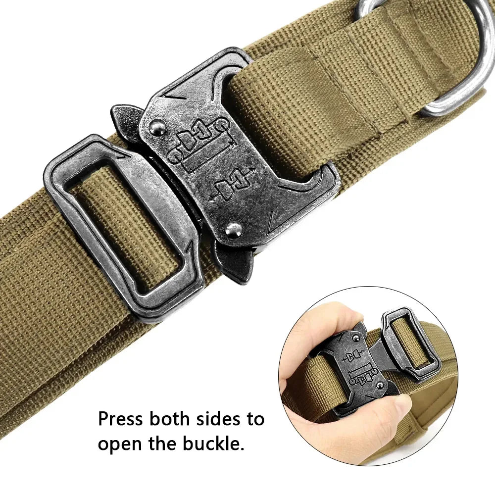 Tactical Military Dog Collar & leash