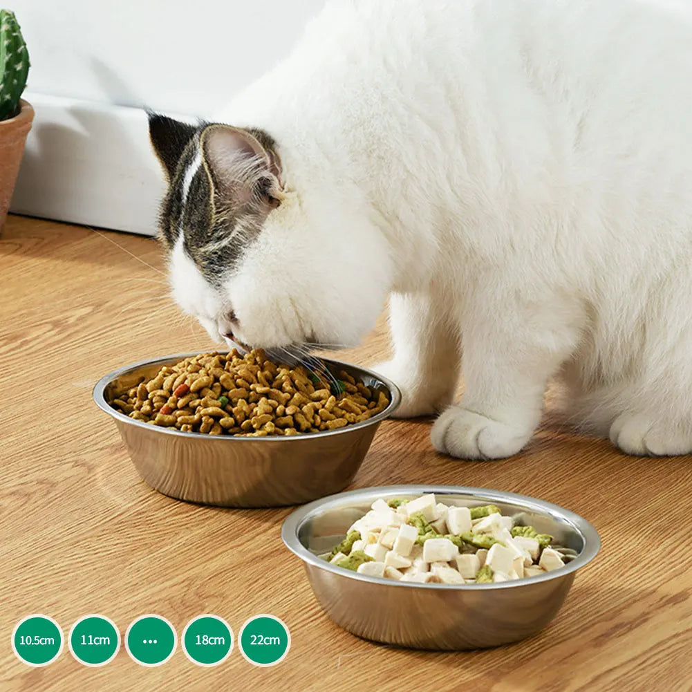 Small, Medium & Large Dog & Cat Bowl Stainless Steel