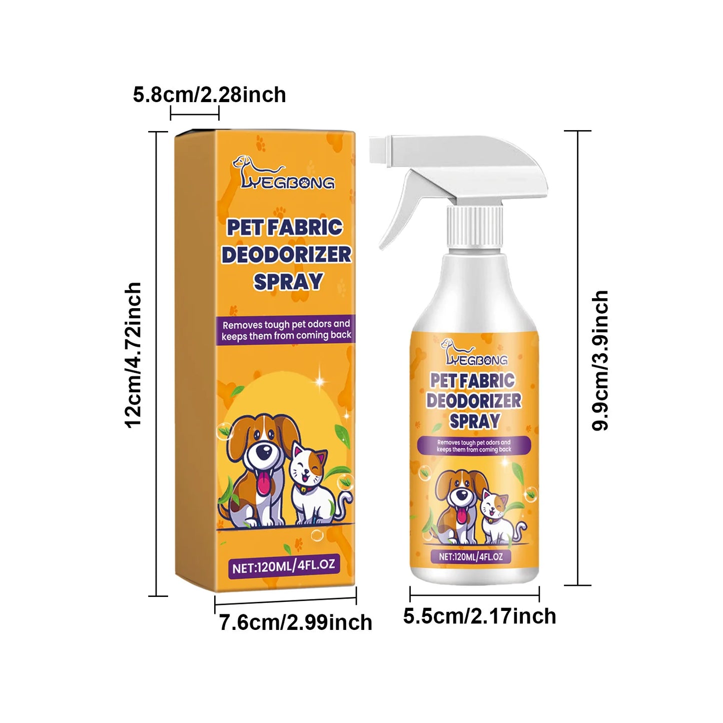 Pet odor Spray, Removes Urine Smell