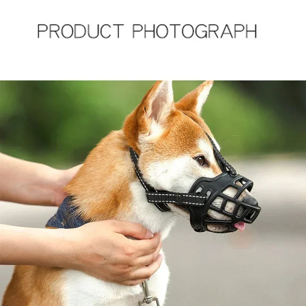 Dog Comfy Breathable Muzzle Guard Against Biting And Barking Medium And Large Dogs