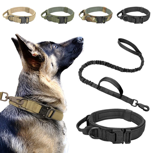 Tactical Military Dog Collar & leash