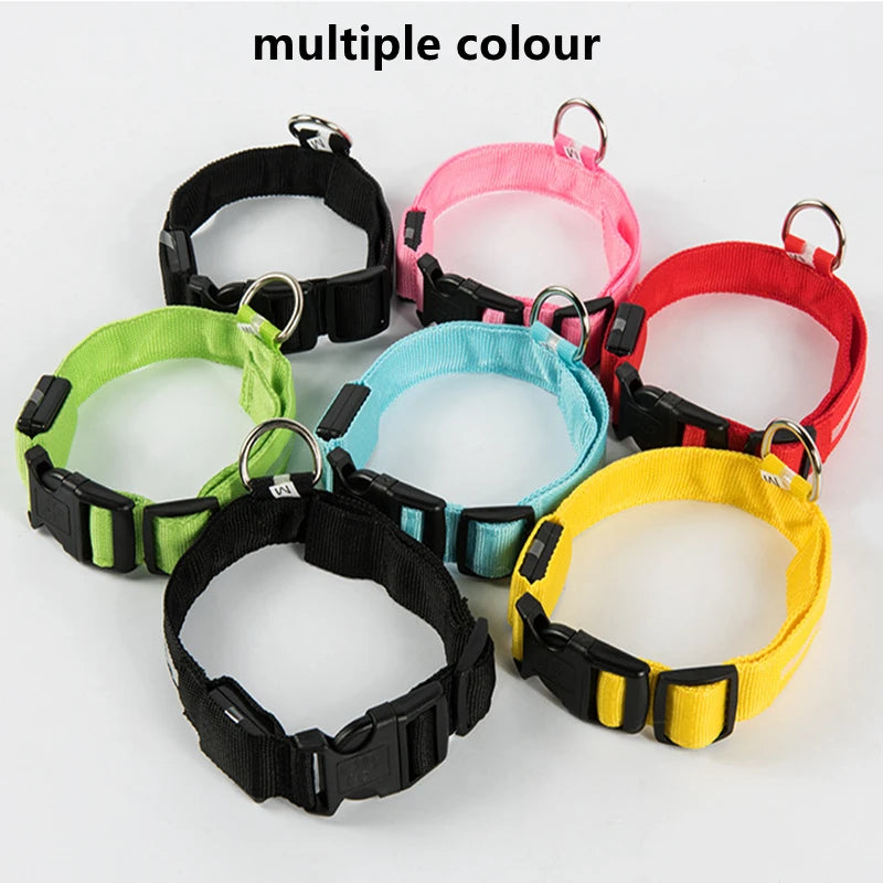 Dog & Cat Luminous Charge Collar Led Usb Collars Detachable