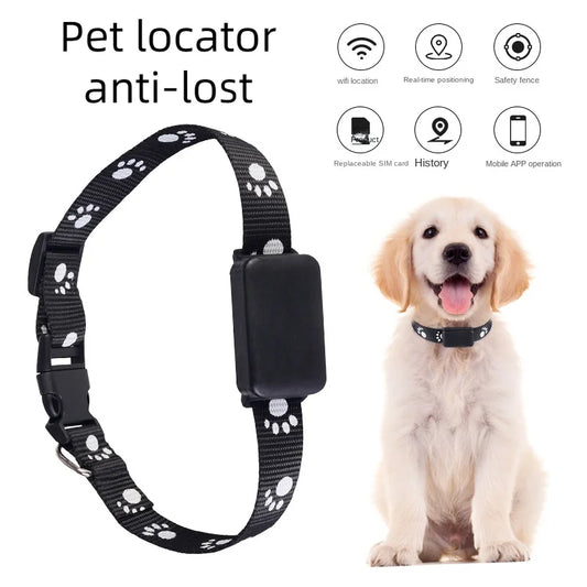 Waterproof Pet GPS Tracker Collar, Remote Control GPS Locator for Cats and Dogs